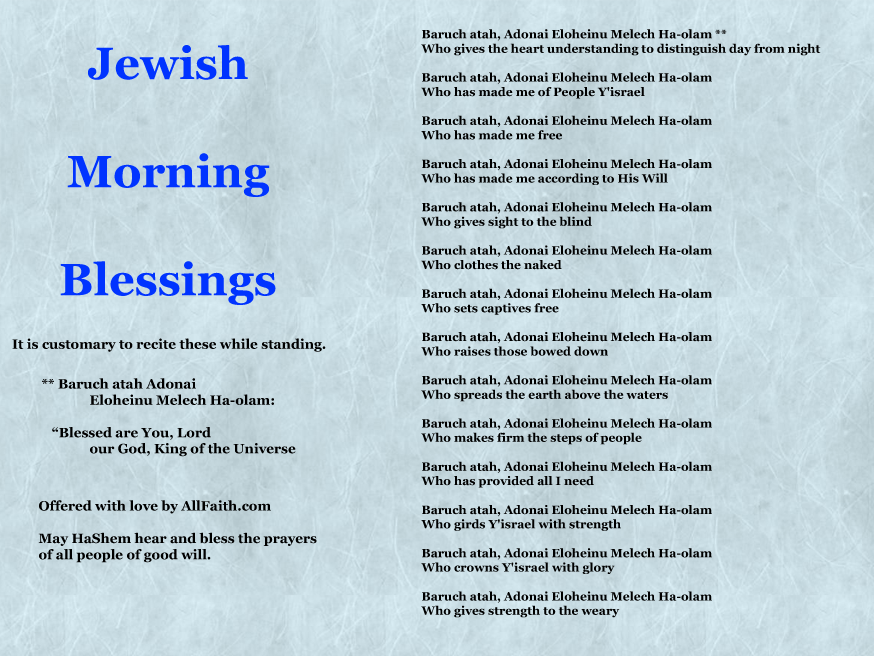 Morning blessings illustration